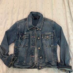 GAP Kids Stretch Denim Jacket in Medium Blue